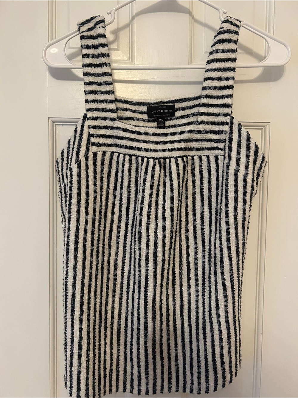 Lucky Brand Black & White Striped Tank